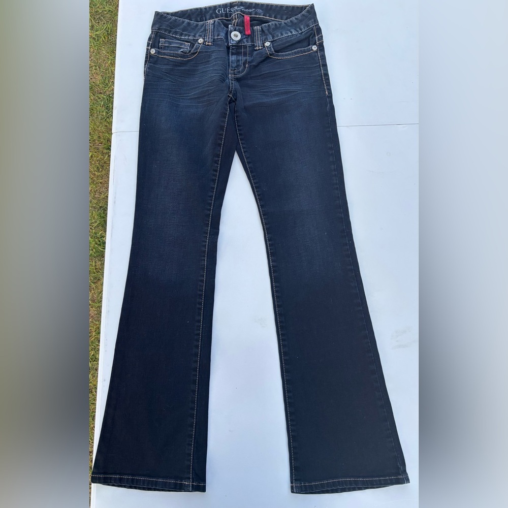 Guess Women's Dark Blue Flare Jeans